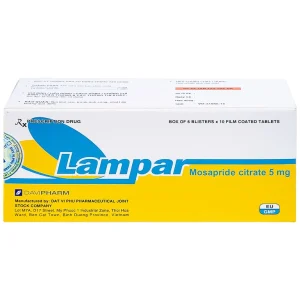 Viên nén Lampar 5mg DaviPharm điều trị bệnh trào ngược dạ dày - thực quản mạn tính (6 vỉ x 10 viên)