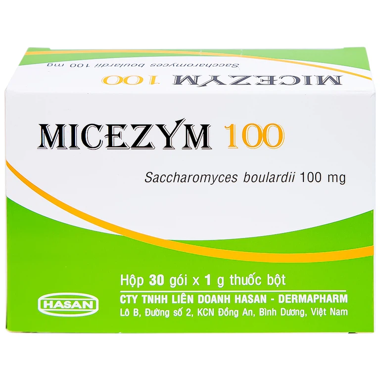 Thuốc bột Micezym 100 Hasan phòng ngừa và điều trị tiêu chảy (30 gói x 1g))