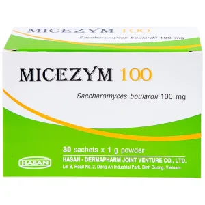 Thuốc bột Micezym 100 Hasan phòng ngừa và điều trị tiêu chảy (30 gói x 1g))