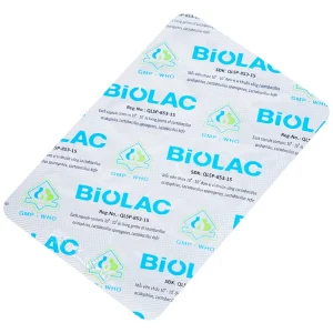 Men vi sinh sống Biolac Biopharco điều trị tiêu chảy, rối loạn tiêu hóa (10 vỉ x 10 viên)