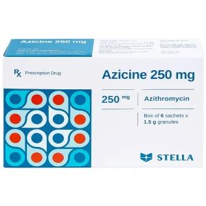Thuốc cốm Azicine 250mg Stella điều trị nhiễm khuẩn (6 gói x 1g)