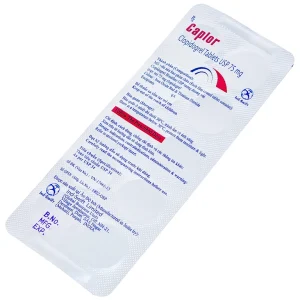 Thuốc Caplor 75mg INd-Swift giảm huyết khối tắc mạch (3 vỉ x 10 viên)