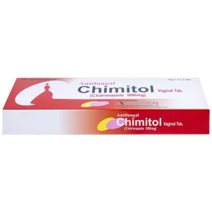 Viên đặt âm đạo Chimitol Vaginal Tab Aprogen điều trị viêm âm đạo do nấm (1 vỉ x 2 viên)
