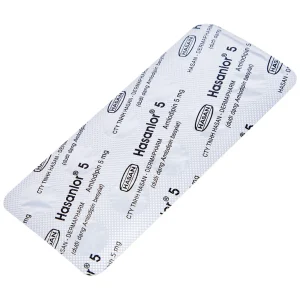 Thuốc Hasanlor 5 Hasan điều trị tăng huyết áp, đau thắt ngực (10 vỉ x 10 viên)