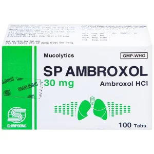 Thuốc SP Ambroxol 30mg điều trị các bệnh cấp và mạn tính ở đường hô hấp (10 vỉ x 10 viên)