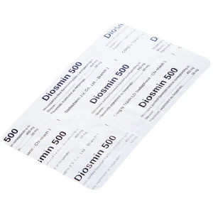 Thuốc Diosmin 500 Stella điều trị triệu chứng liên quan đến suy tĩnh mạch - mạch bạch huyết (6 vỉ x 10 viên)