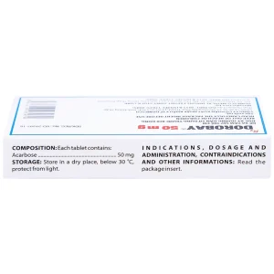 Thuốc Dorobay 50mg Domesco điều trị đái tháo đường típ 2 (3 vỉ x 10 viên)