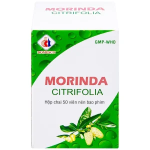Thuốc Morinda Citrifolia Domesco điều trị đau nhức, sưng khớp, tăng huyết áp (50 viên)