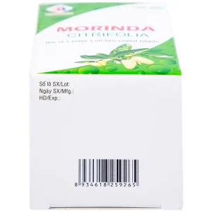 Thuốc Morinda Citrifolia Domesco điều trị đau nhức, sưng khớp, tăng huyết áp (50 viên)