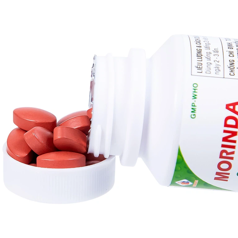 Thuốc Morinda Citrifolia Domesco điều trị đau nhức, sưng khớp, tăng huyết áp (50 viên)