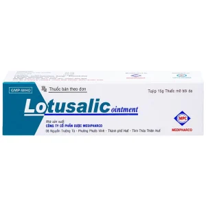 Thuốc mỡ bôi da Lotusalic Medipharco giảm các biểu hiện viêm của bệnh da dày sừng và bệnh da khô (15g)