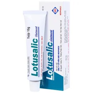 Thuốc mỡ bôi da Lotusalic Medipharco giảm các biểu hiện viêm của bệnh da dày sừng và bệnh da khô (15g)