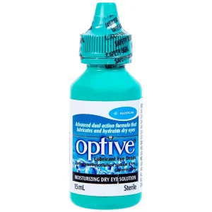 Thuốc nhỏ mắt Optive Allergan giảm nóng, kích ứng và khó chịu do khô mắt (15ml)