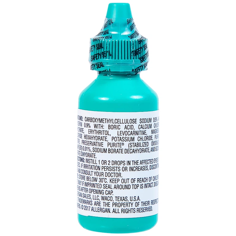 Thuốc nhỏ mắt Optive Allergan giảm nóng, kích ứng và khó chịu do khô mắt (15ml)