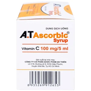 Siro A.T Ascorbic An Thiên bổ sung vitamin C, phòng và điều trị bệnh scorbut (30 ống x 10ml)
