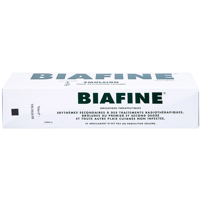 Nhũ tương Biafine Janssen điều trị bỏng độ 1, độ 2, các vết thương ngoài da không nhiễm trùng (93g)