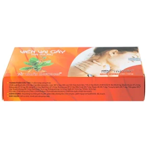 Viên Vai Gáy Thái Dương tăng lưu thông khí huyết, giảm triệu chứng đau mỏi vai gáy (2 vỉ x 15 viên)