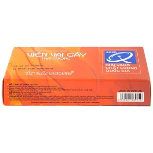 Viên Vai Gáy Thái Dương tăng lưu thông khí huyết, giảm triệu chứng đau mỏi vai gáy (2 vỉ x 15 viên)