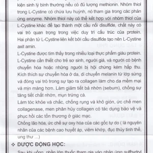 Viên nang mềm L-Cystine 500mg Medisun bổ sung cho người suy dinh dưỡng, kém hấp thu, sạm da (12 vỉ x 5 viên)