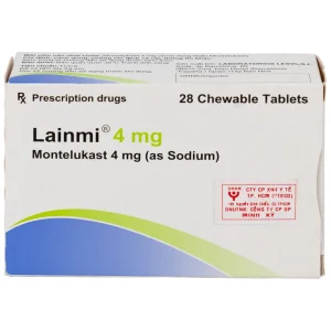 Thuốc Lainmi 4mg Lesvi phòng ngừa và điều trị hen (4 vỉ x 7 viên)