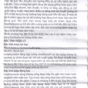 Thuốc Levothyrox 100µg Merck điều trị bướu giáp, suy giáp, ung thư giáp (2 vỉ x 15 viên)