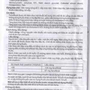 Thuốc Lipagim 200 Agimexpharm bổ sung cho chế độ ăn uống, điều trị tăng triglycerid máu (3 vỉ x 10 viên)