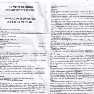 Thuốc mỡ bôi da Menzag 0.05% Medbolide giảm tình trạng viêm và ngứa của bệnh da liễu