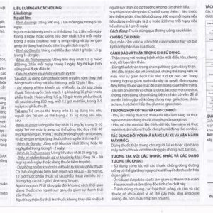 Thuốc Ornisid 500mg Reliv điều trị nhiễm amip ở ruột và gan (5 vỉ x 6 viên)