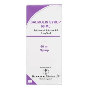 Siro Salmolin 60ml Acme tắc nghẽn đường thở, kiểm soát hen, co thắt phế quản