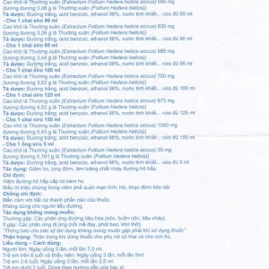 Siro ho Haspan 80ml giảm ho, long đờm, điều trị viêm đường hô hấp cấp có kèm ho