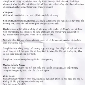 Dung dịch nước mắt nhân tạo Sodyal Protect 10ml Omisan cấp ẩm và làm dịu dành, cấp ẩm cho mắt