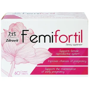 Viên uống Femifortil NP Pharma bổ sung Vitamin, khoáng chất và thảo dược cho phụ nữ mang thai (4 vỉ x 15 viên)