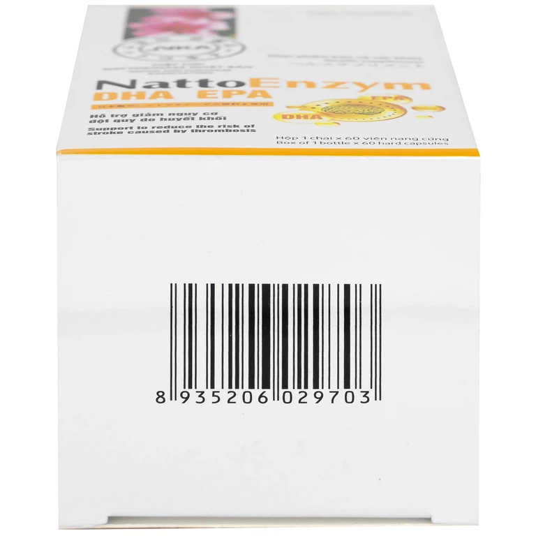 Viên uống NattoEnzym DHA EPA DHG Pharma hỗ trợ giảm nguy cơ đột quỵ do huyết khối (60 viên)