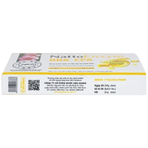 Viên uống NattoEnzym DHA EPA DHG Pharma hỗ trợ giảm nguy cơ đột quỵ do huyết khối (2 vỉ x 10 viên)