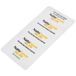 Viên uống NattoEnzym DHA EPA DHG Pharma hỗ trợ giảm nguy cơ đột quỵ do huyết khối (2 vỉ x 10 viên)
