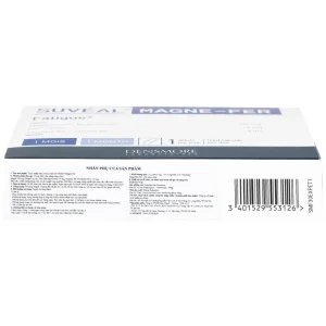 Viên uống Suvéal Magne-Fer Densmore bổ sung magie, vitamin B6 và sắt cho cơ thể (2 vỉ x 15 viên)