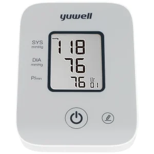 Máy đo huyết áp điện tử bắp tay Yuwell YE610D bộ nhớ lưu trữ đến 80 lần, cho kết quả trung bình 3 lần đo