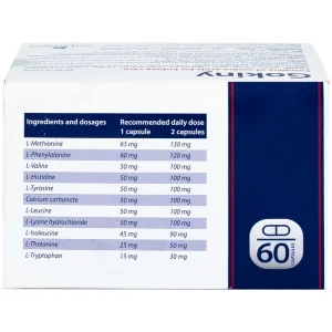 Viên uống Gokiny Solé Pharm bổ sung các amino acid cho cơ thể, tăng cường sức khỏe (6 vỉ x 10 viên)