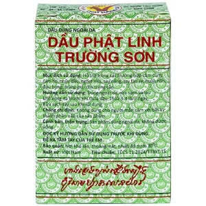 Dầu Phật Linh 5ml Trường Sơn dùng hỗ trợ trường hợp cảm cúm, cảm ho, nhức đầu, nghẹt mũi (12 chai)