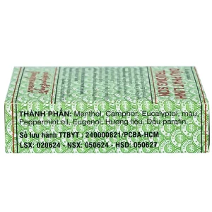 Dầu Phật Linh 5ml Trường Sơn dùng hỗ trợ trường hợp cảm cúm, cảm ho, nhức đầu, nghẹt mũi (12 chai)