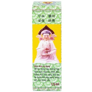 Dầu Phật Linh 1.5ml Trường Sơn dùng hỗ trợ trường hợp cảm cúm, cảm ho, nhức đầu, nghẹt mũi (10 chai)