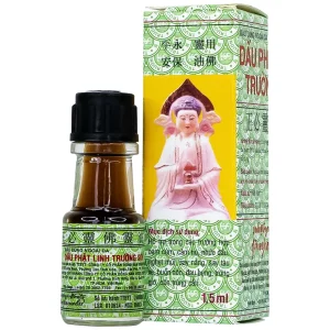 Dầu Phật Linh 1.5ml Trường Sơn dùng hỗ trợ trường hợp cảm cúm, cảm ho, nhức đầu, nghẹt mũi (10 chai)