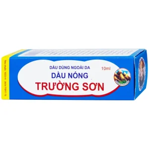 Dầu nóng Trường Sơn 10ml hỗ trợ các trường hợp chóng mặt, đau bụng, ho, cảm cúm (10 chai)