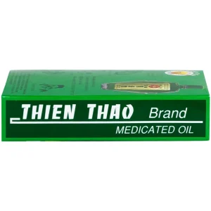 Dầu gió xanh Thiên Thảo 12ml Trường Sơn dùng hỗ trợ trong trường hợp cảm, ho, sổ mũi, nhức đầu (12 chai)