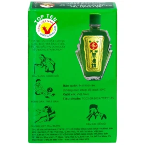 Dầu gió xanh Thiên Thảo 12ml Trường Sơn dùng hỗ trợ trong trường hợp cảm, ho, sổ mũi, nhức đầu (12 chai)