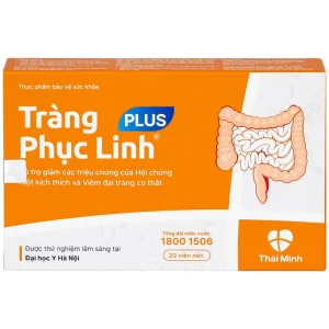 Viên uống Tràng Phục Linh Plus Thái Minh hỗ trợ giảm các triệu chứng của hội chứng ruột (2 vỉ x 10 viên)