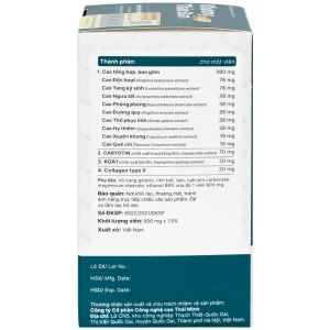 Viên uống Khương Thảo Đan Gold Thái Minh giảm đau, làm trơn khớp và phục hồi sụn khớp (30 viên)