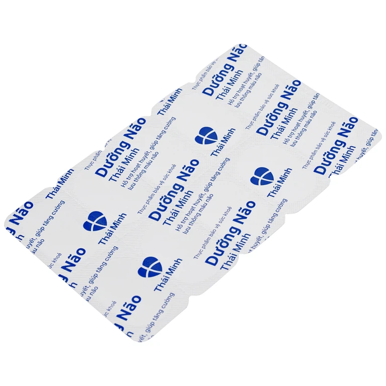 Viên uống Dưỡng Não Thái Minh hỗ trợ hoạt huyết, tăng cường lưu thông máu não (2 vỉ x 10 viên)