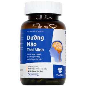 Viên uống Dưỡng Não Thái Minh hỗ trợ hoạt huyết, tăng cường lưu thông máu não (80 viên)