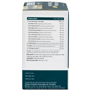 Viên uống Khương Thảo Đan Gold Thái Minh giảm đau, làm trơn khớp và phục hồi sụn khớp (120 viên)